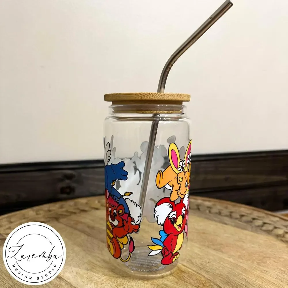 The Wuzzles Inspired Libbey Cup, 80s Nostalgia Glass, Bumblelion, Eleroo Coffee